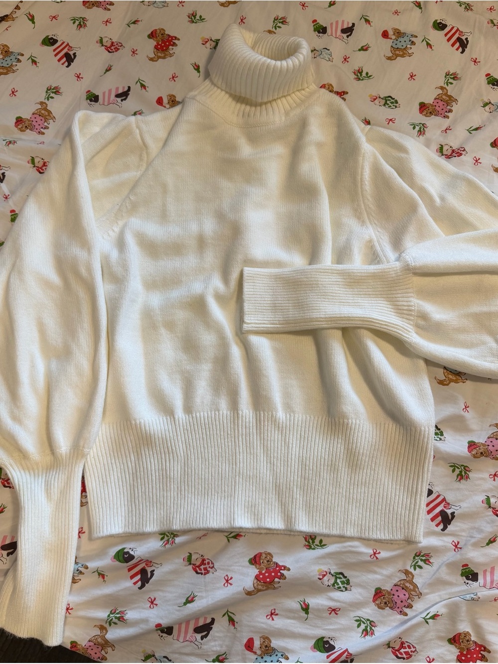 French Connection Cream Turtleneck Sweater